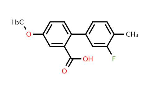 1261889-97-7 | 2-(3-Fluoro-4-methylphenyl)-5-methoxybenzoic acid