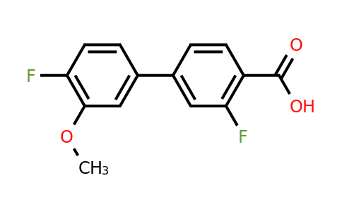 1261892-11-8 | 2-Fluoro-4-(4-fluoro-3-methoxyphenyl)benzoic acid