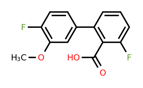 1261892-13-0 | 6-Fluoro-2-(4-fluoro-3-methoxyphenyl)benzoic acid