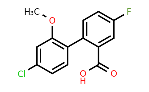 1261892-89-0 | 2-(4-Chloro-2-methoxyphenyl)-5-fluorobenzoic acid