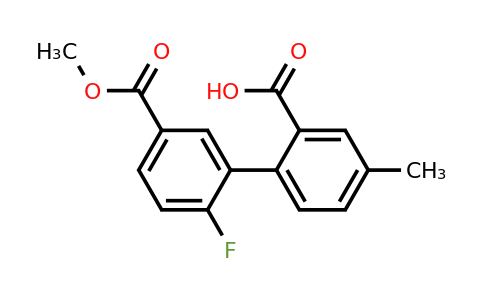 1261893-08-6 | 2-(2-Fluoro-5-methoxycarbonylphenyl)-5-methylbenzoic acid