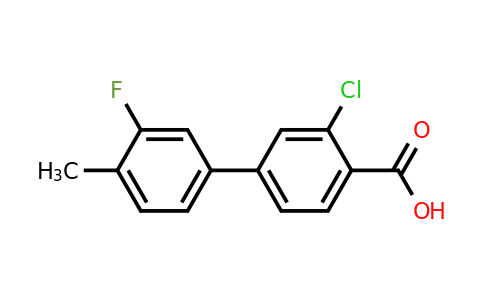 1261893-13-3 | 3-Chloro-3'-fluoro-4'-methyl-[1,1'-biphenyl]-4-carboxylic acid
