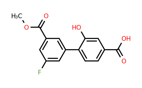 1261893-21-3 | 4-(3-Fluoro-5-methoxycarbonylphenyl)-3-hydroxybenzoic acid