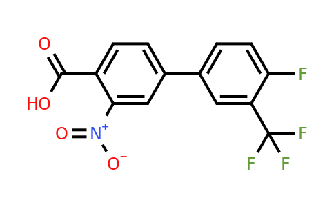 1261893-71-3 | 4-(4-Fluoro-3-trifluoromethylphenyl)-2-nitrobenzoic acid