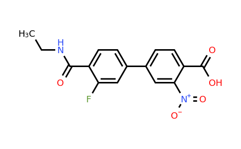 1261893-84-8 | 4-[4-(Ethylcarbamoyl)-3-fluorophenyl]-2-nitrobenzoic acid