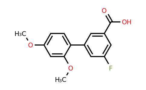 1261895-15-1 | 5-Fluoro-2',4'-dimethoxy-[1,1'-biphenyl]-3-carboxylic acid