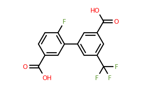 1261898-33-2 | 3-(5-Carboxy-2-fluorophenyl)-5-trifluoromethylbenzoic acid