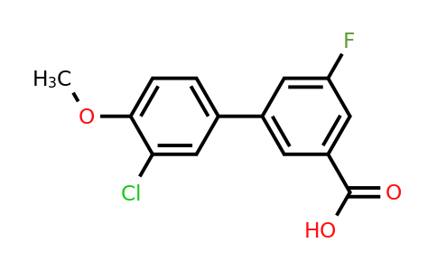 1261898-38-7 | 3-(3-Chloro-4-methoxyphenyl)-5-fluorobenzoic acid
