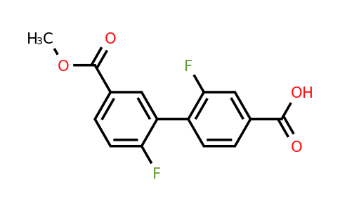 1261898-51-4 | 3-Fluoro-4-(2-fluoro-5-methoxycarbonylphenyl)benzoic acid