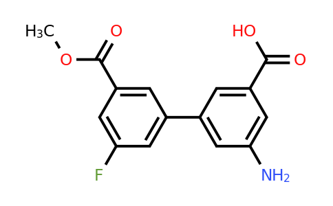 1261898-54-7 | 3-Amino-5-(3-fluoro-5-methoxycarbonylphenyl)benzoic acid