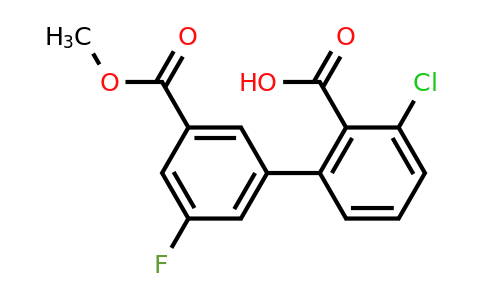 1261898-57-0 | 6-Chloro-2-(3-fluoro-5-methoxycarbonylphenyl)benzoic acid