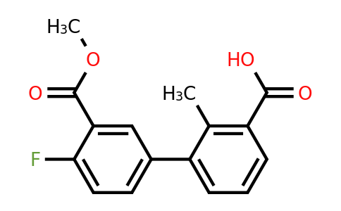 1261898-58-1 | 3-(4-Fluoro-3-methoxycarbonylphenyl)-2-methylbenzoic acid