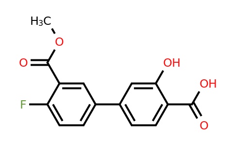 1261898-59-2 | 4-(4-Fluoro-3-methoxycarbonylphenyl)-2-hydroxybenzoic acid