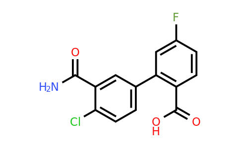 1261898-61-6 | 2-(3-Carbamoyl-4-chlorophenyl)-4-fluorobenzoic acid