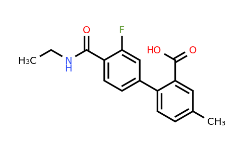 1261899-04-0 | 2-[4-(Ethylcarbamoyl)-3-fluorophenyl]-5-methylbenzoic acid