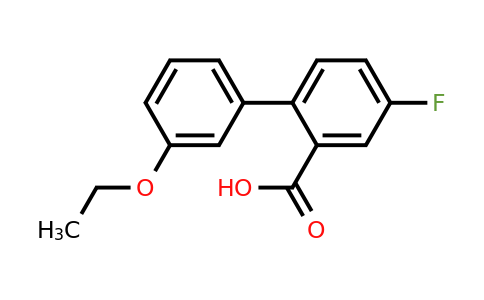 1261899-52-8 | 2-(3-Ethoxyphenyl)-5-fluorobenzoic acid