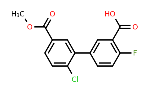 1261899-81-3 | 5-(2-Chloro-5-methoxycarbonylphenyl)-2-fluorobenzoic acid