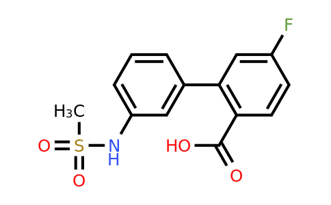 1261900-15-5 | 4-Fluoro-2-(3-methylsulfonylaminophenyl)benzoic acid