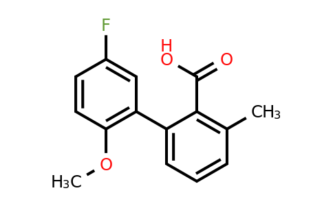 1261901-11-4 | 2-(5-Fluoro-2-methoxyphenyl)-6-methylbenzoic acid