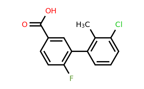 1261901-33-0 | 3-(3-Chloro-2-methylphenyl)-4-fluorobenzoic acid