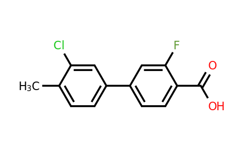 1261901-57-8 | 3'-Chloro-3-fluoro-4'-methyl-[1,1'-biphenyl]-4-carboxylic acid