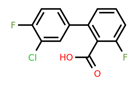 1261902-48-0 | 2-(3-Chloro-4-fluorophenyl)-6-fluorobenzoic acid