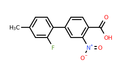 1261902-71-9 | 4-(2-Fluoro-4-methylphenyl)-2-nitrobenzoic acid