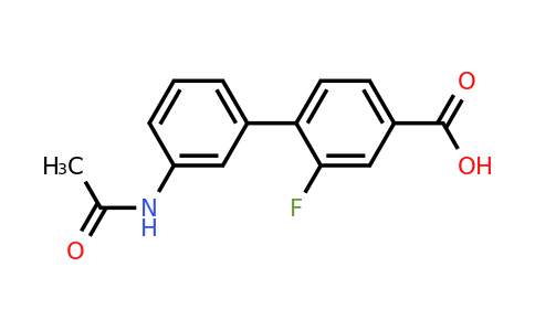 1261902-85-5 | 4-(3-Acetylaminophenyl)-3-fluorobenzoic acid