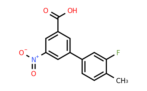 1261903-43-8 | 3-(3-Fluoro-4-methylphenyl)-5-nitrobenzoic acid