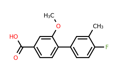 1261903-55-2 | 4-(4-Fluoro-3-methylphenyl)-3-methoxybenzoic acid