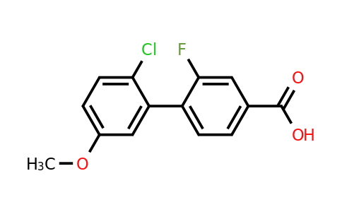1261904-84-0 | 2'-Chloro-2-fluoro-5'-methoxy-[1,1'-biphenyl]-4-carboxylic acid