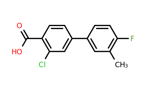 1261904-85-1 | 2-Chloro-4-(4-fluoro-3-methylphenyl)benzoic acid