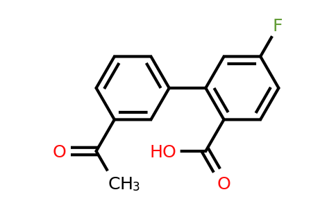 1261904-93-1 | 2-(3-Acetylphenyl)-4-fluorobenzoic acid