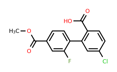 1261905-27-4 | 4-Chloro-2-(2-fluoro-4-methoxycarbonylphenyl)benzoic acid