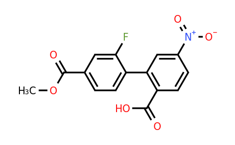 1261905-32-1 | 2-(2-Fluoro-4-methoxycarbonylphenyl)-4-nitrobenzoic acid