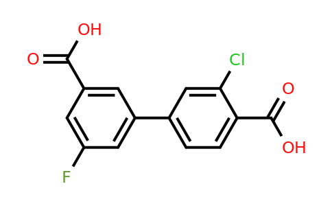 1261906-07-3 | 3'-Chloro-5-fluoro-[1,1'-biphenyl]-3,4'-dicarboxylic acid