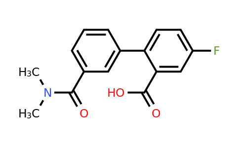 1261906-46-0 | 2-[3-(N,N-Dimethylaminocarbonyl)phenyl]-5-fluorobenzoic acid
