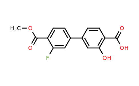 1261906-85-7 | 4-(3-Fluoro-4-methoxycarbonylphenyl)-2-hydroxybenzoic acid