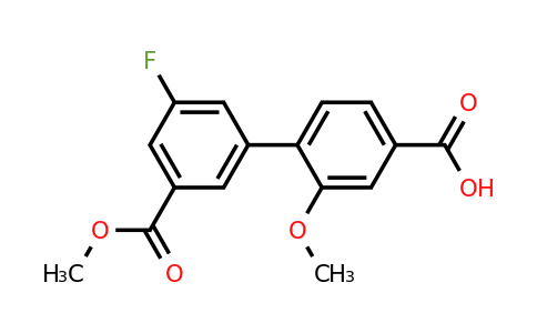 1261906-99-3 | 4-(3-Fluoro-5-methoxycarbonylphenyl)-3-methoxybenzoic acid
