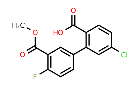 1261907-08-7 | 4-Chloro-2-(4-fluoro-3-methoxycarbonylphenyl)benzoic acid