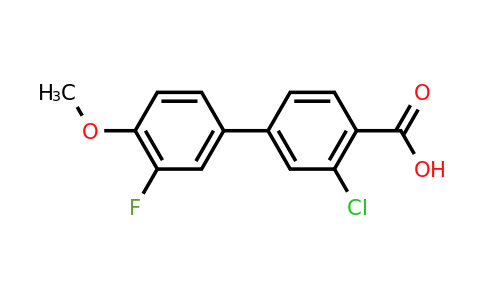 1261907-17-8 | 2-Chloro-4-(3-fluoro-4-methoxyphenyl)benzoic acid