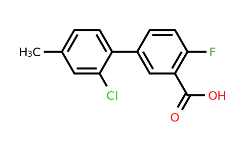 1261907-47-4 | 5-(2-Chloro-4-methylphenyl)-2-fluorobenzoic acid
