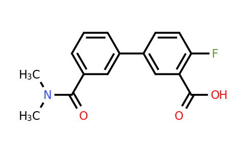 1261907-54-3 | 5-[3-(N,N-Dimethylaminocarbonyl)phenyl]-2-fluorobenzoic acid