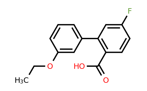 1261907-57-6 | 2-(3-Ethoxyphenyl)-4-fluorobenzoic acid