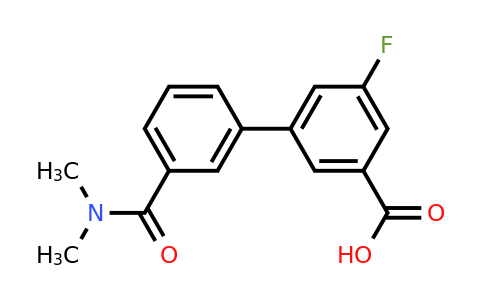 1261907-66-7 | 3-[3-(N,N-Dimethylaminocarbonyl)phenyl]-5-fluorobenzoic acid