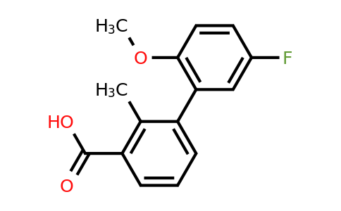 1261907-84-9 | 3-(5-Fluoro-2-methoxyphenyl)-2-methylbenzoic acid