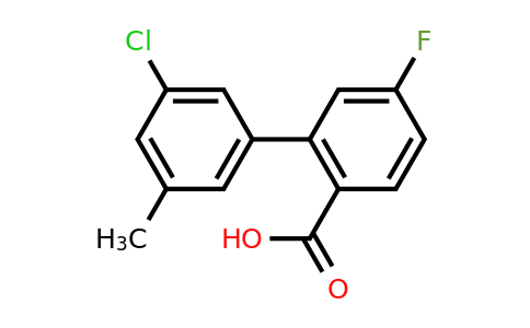 1261908-15-9 | 2-(3-Chloro-5-methylphenyl)-4-fluorobenzoic acid