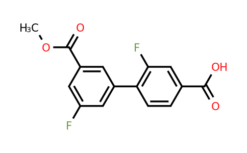 1261908-38-6 | 3-Fluoro-4-(3-fluoro-5-methoxycarbonylphenyl)benzoic acid
