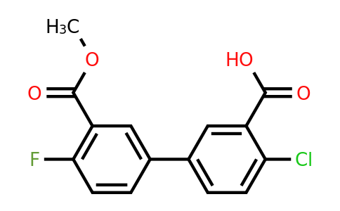 1261908-63-7 | 2-Chloro-5-(4-fluoro-3-methoxycarbonylphenyl)benzoic acid