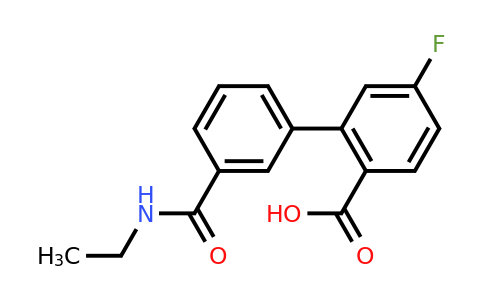 1261908-73-9 | 2-[3-(N-Ethylaminocarbonyl)phenyl]-4-fluorobenzoic acid